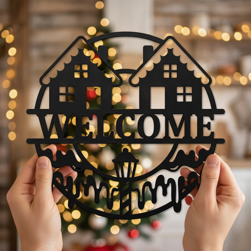 Personalisiertes Weihnachts-Willkommensschild – Bild 10