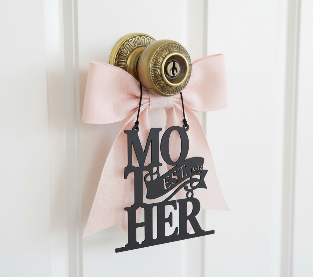 Personalisiertes Mama Metallschild Mother Est. mit Banner, Jahr und Namen – Bild 7