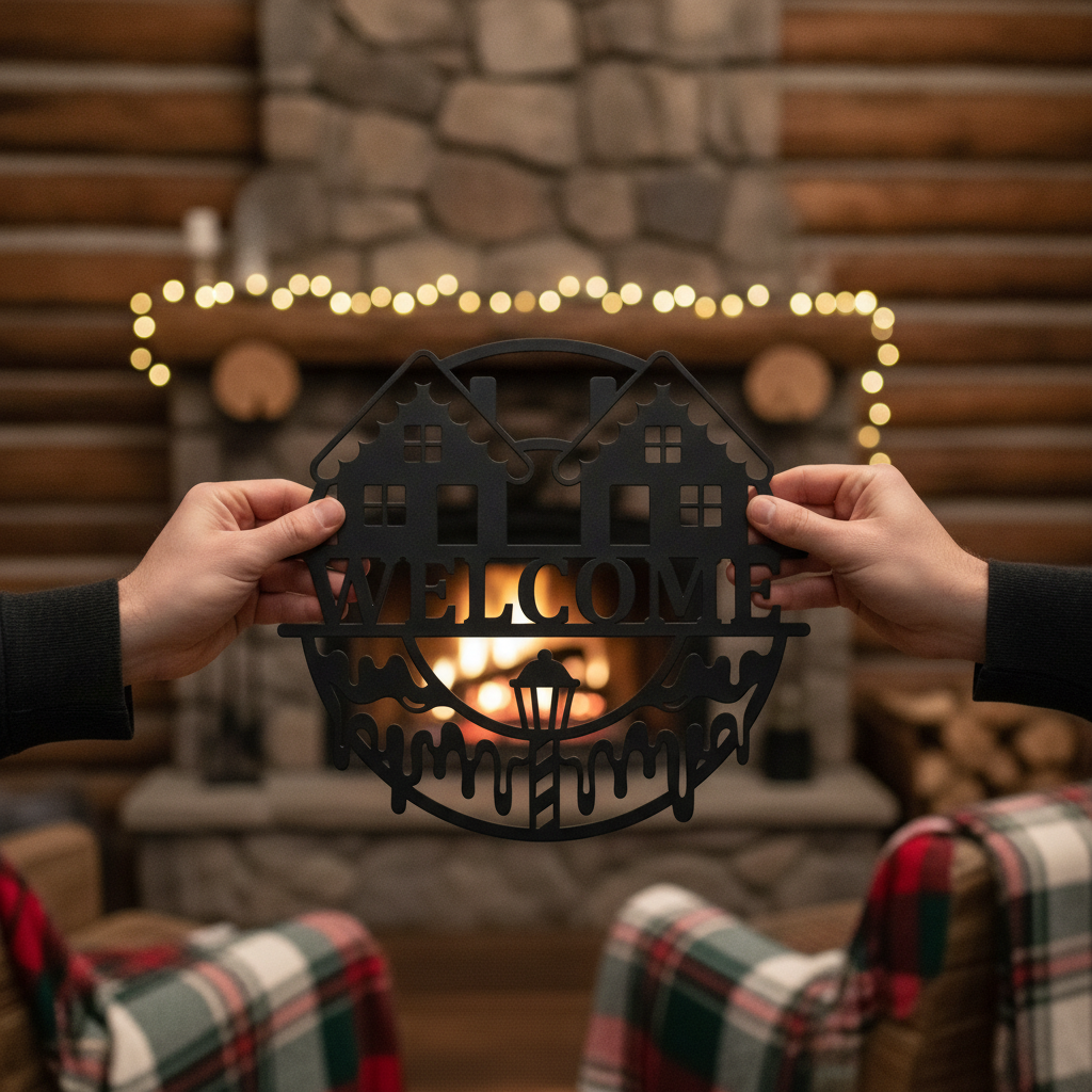 Personalisiertes Weihnachts-Willkommensschild – Bild 9