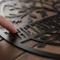 Personalisiertes Lebensbaum Familienschild rund mit Namen – Bild 1