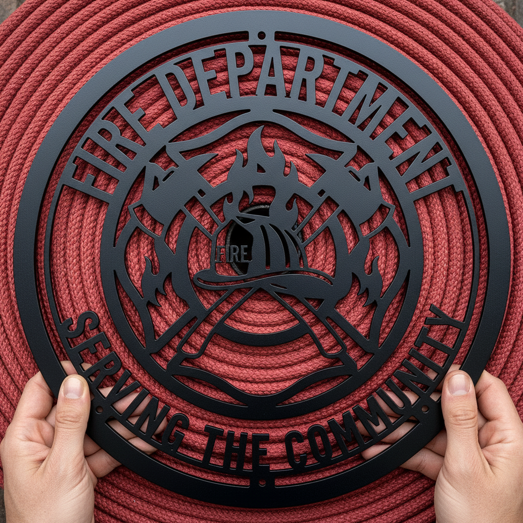 Personalisiertes Feuerwehr Feuerwehrmann Metallschild – Bild 5