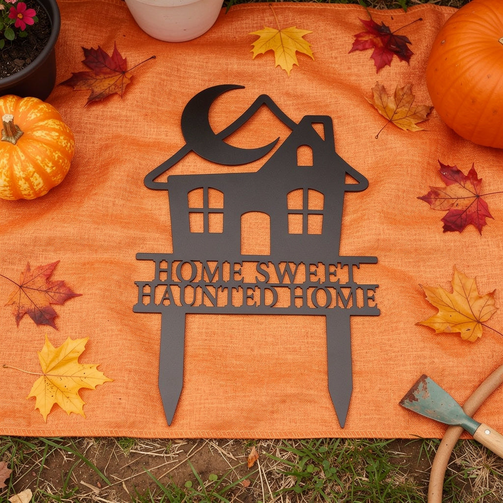 Home Sweet Haunted Home Halloween Gartenstecker – Bild 5