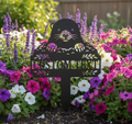 Personalisierter Maulwurf Gartenstecker mit Maulwurfshügel – Bild 1
