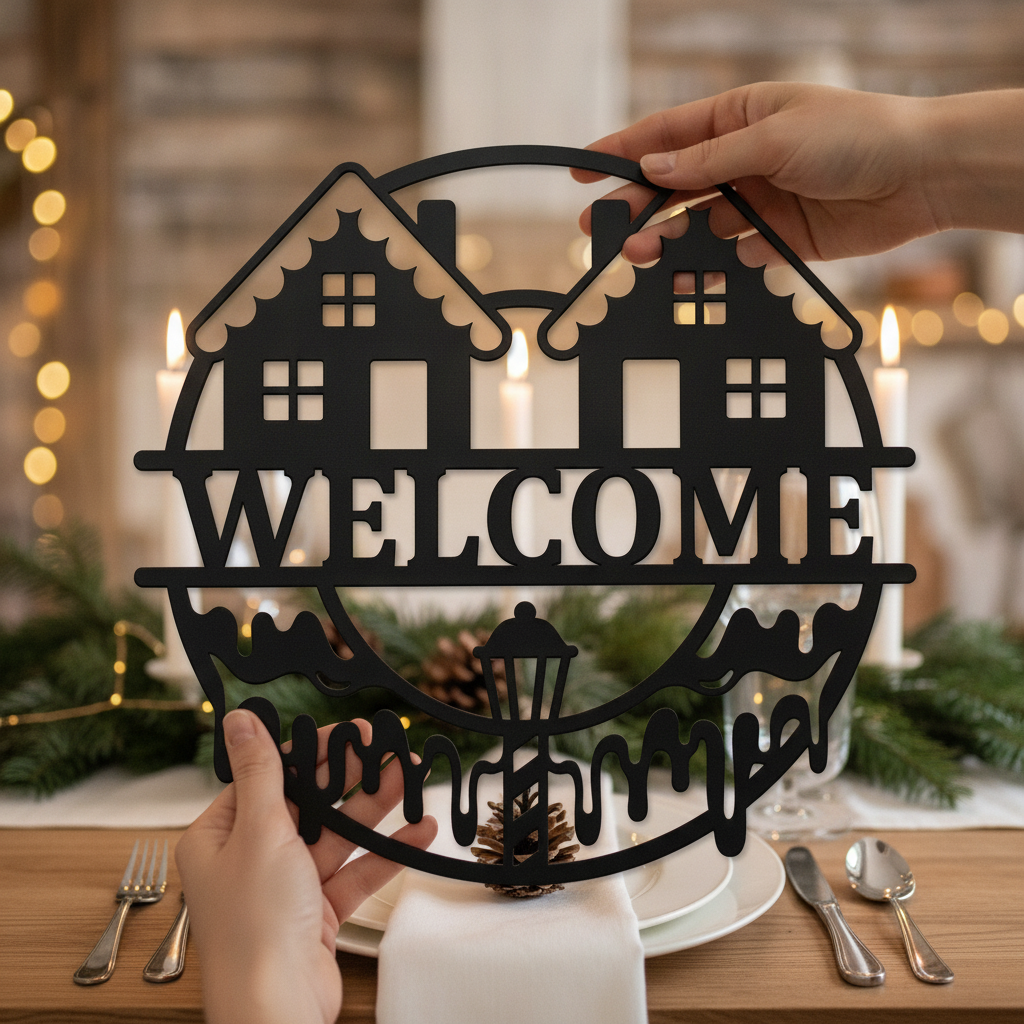 Personalisiertes Weihnachts-Willkommensschild – Bild 8