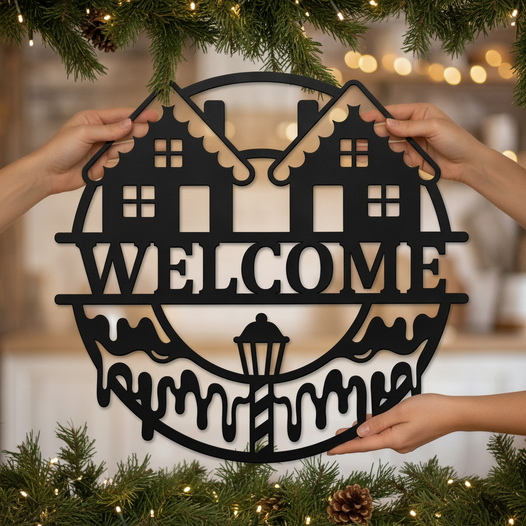 Personalisiertes Weihnachts-Willkommensschild – Bild 2