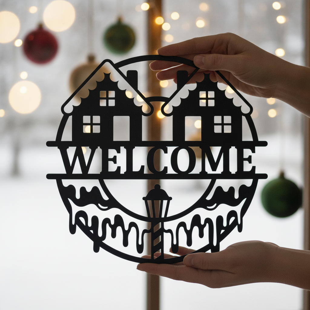 Personalisiertes Weihnachts-Willkommensschild – Bild 6