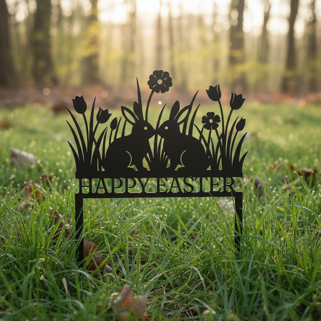 Happy Easter Osterhasen Gartenstecker – Bild 6