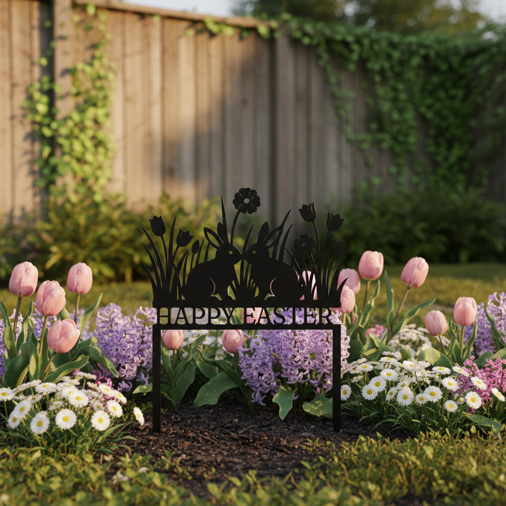 Happy Easter Osterhasen Gartenstecker – Bild 3