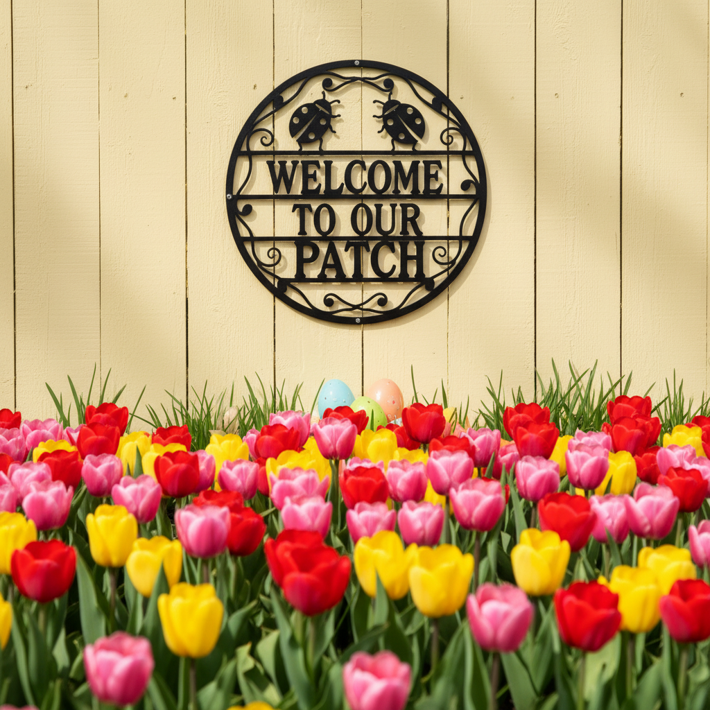 Welcome to our Patch Marienkäfer Metallschild rund – Bild 4