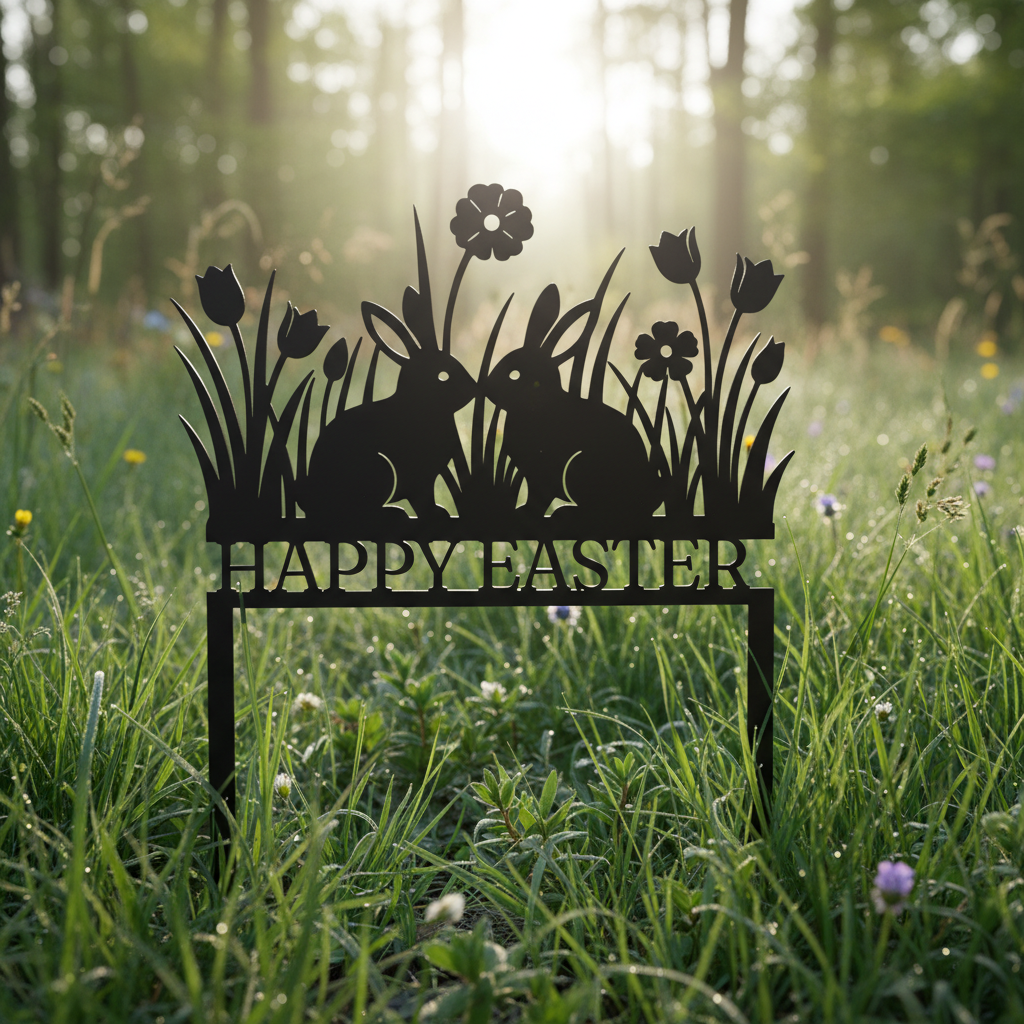 Happy Easter Osterhasen Gartenstecker – Bild 7