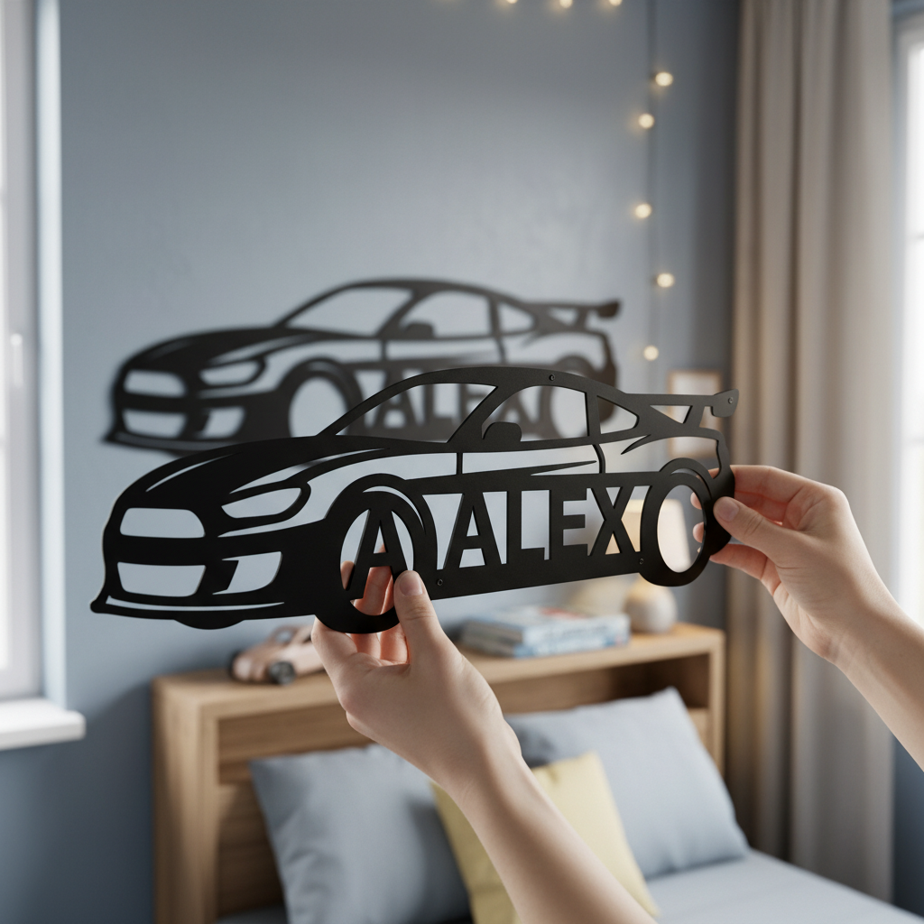 Personalisiertes Sportwagen Coupé Metallschild – Bild 5