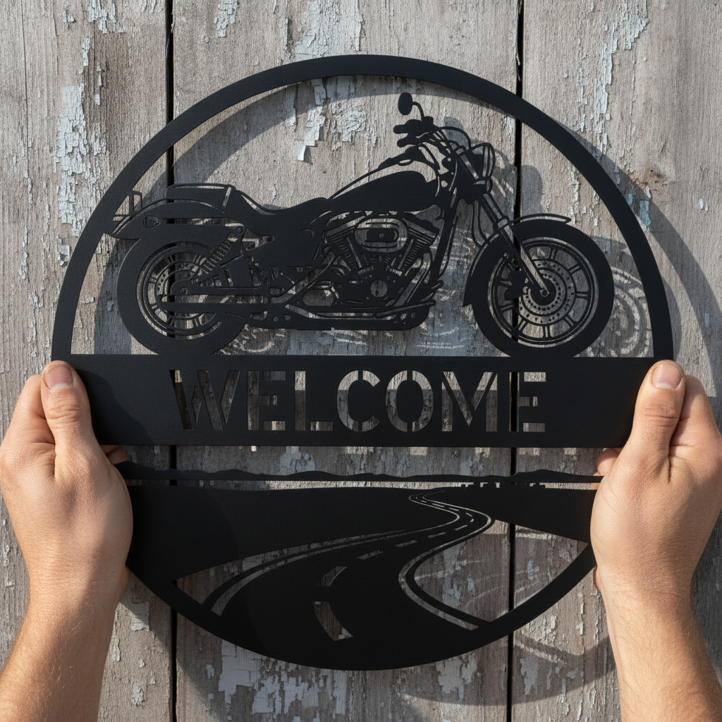 Born to Ride Motorrad Metallschild rund – Bild 7