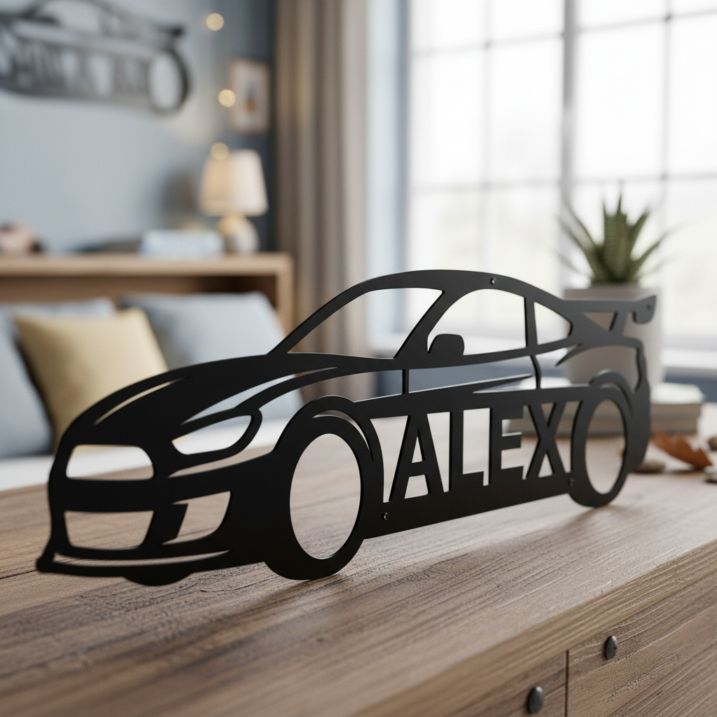 Personalisiertes Sportwagen Coupé Metallschild – Bild 7