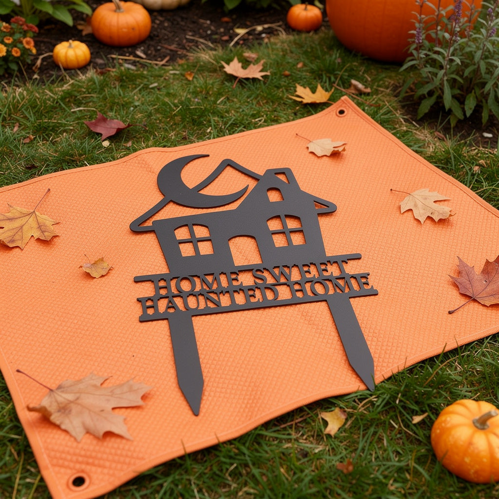 Home Sweet Haunted Home Halloween Gartenstecker – Bild 3