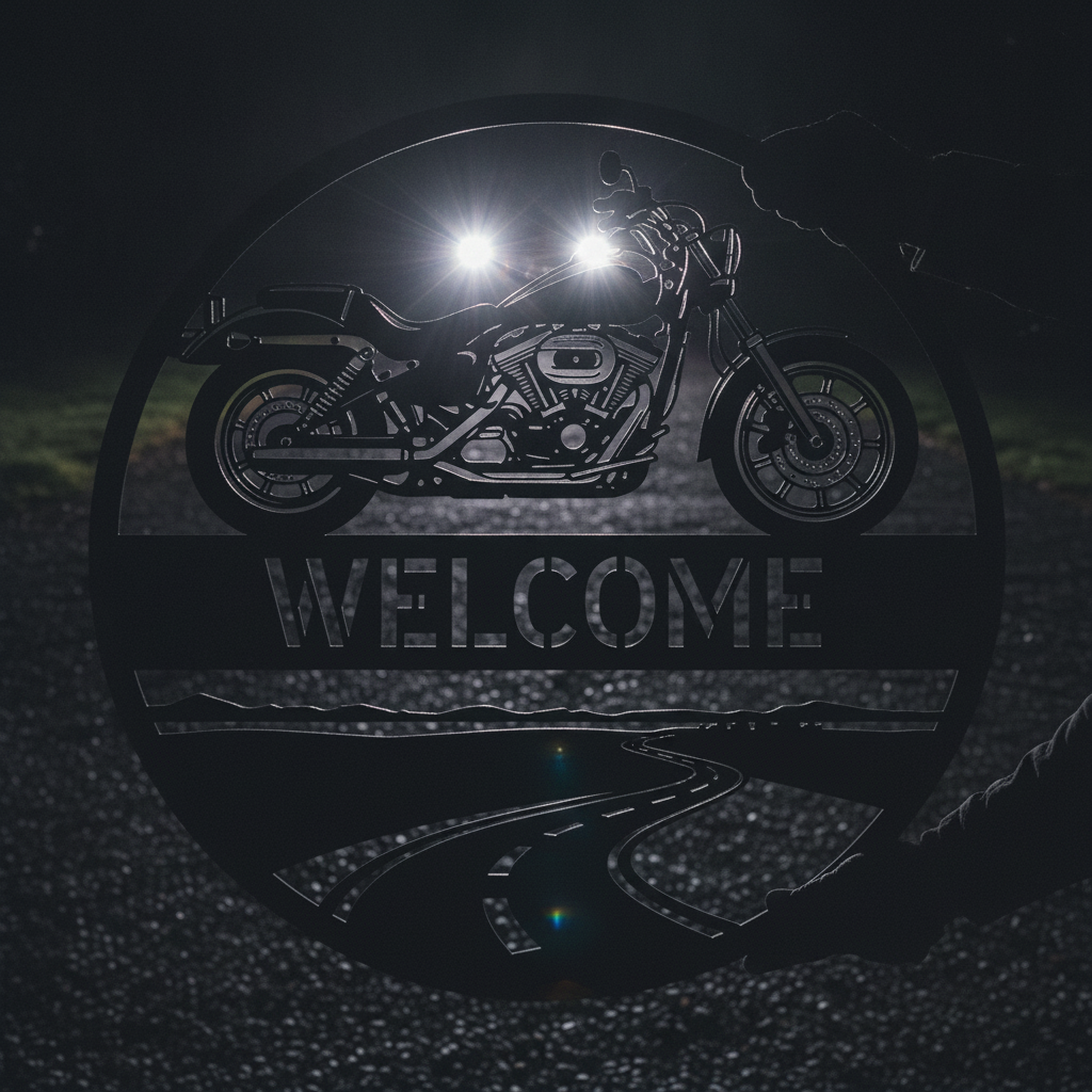 Born to Ride Motorrad Metallschild rund – Bild 8