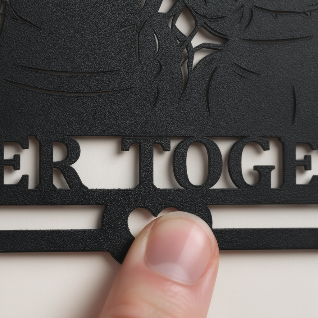 Motorrad Paar Better Together mit Bergen Metall Wanddeko – Bild 4